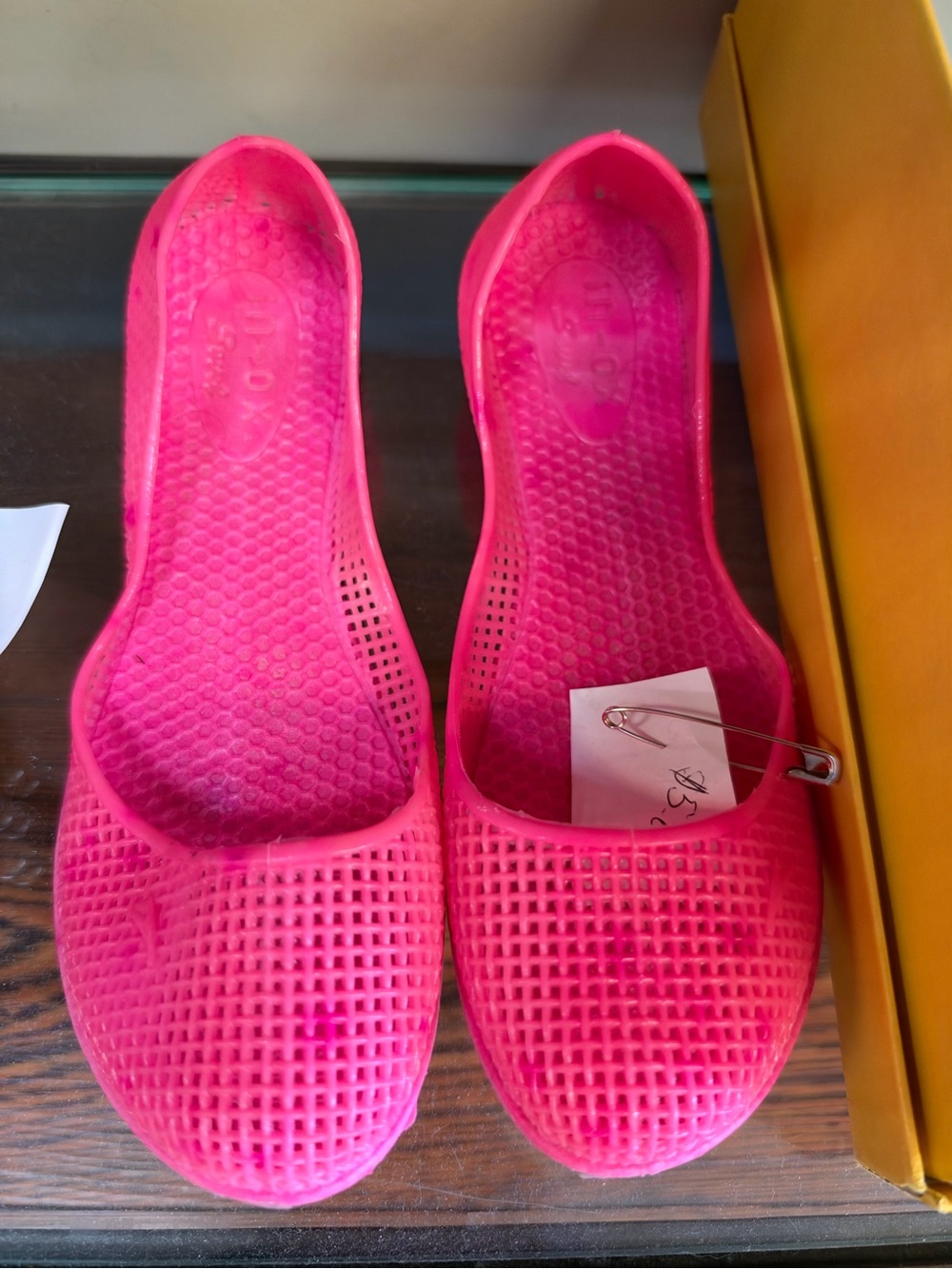 Hot Pink Women's Mesh Ballet Flats